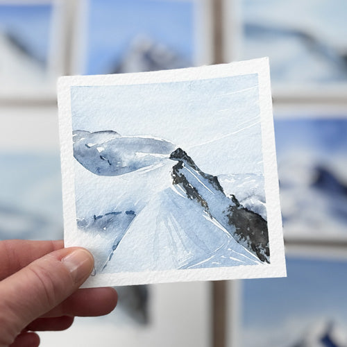 Mont-Blanc - Aquarelle originale