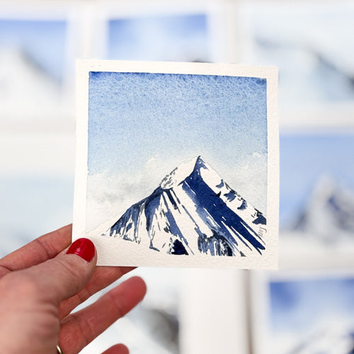 Mont-Blanc - Aquarelle originale