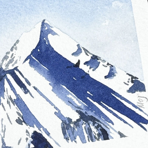 Mont-Blanc - Aquarelle originale