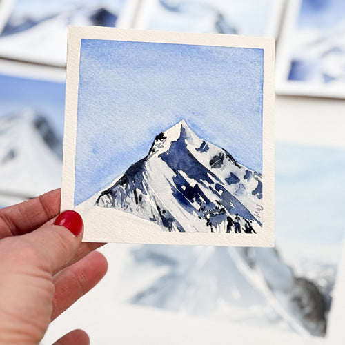 Mont-Blanc - Aquarelle originale