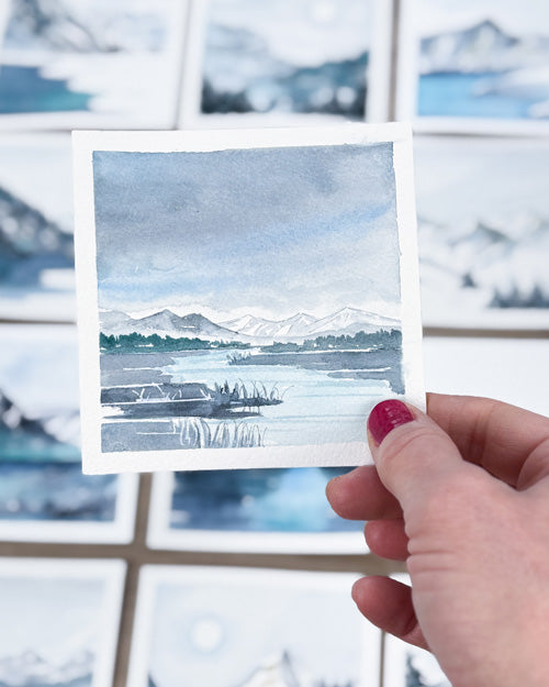 Mini montagne hiver #04