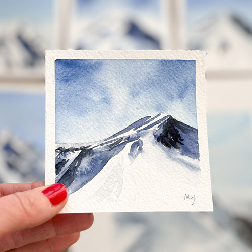 Mont-Blanc - Aquarelle originale