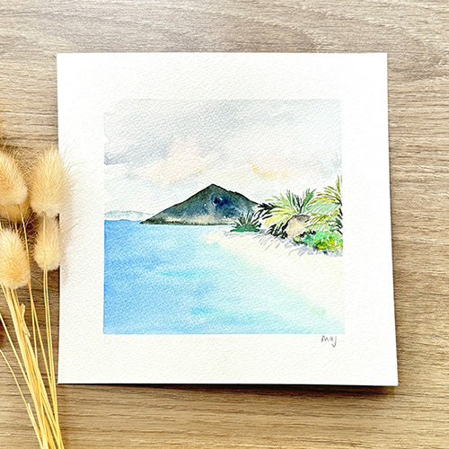 Aquarelle originale "La mémoire délavée"