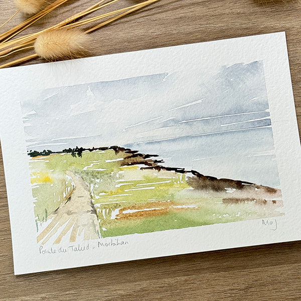 Aquarelle "Pointe du Talud"