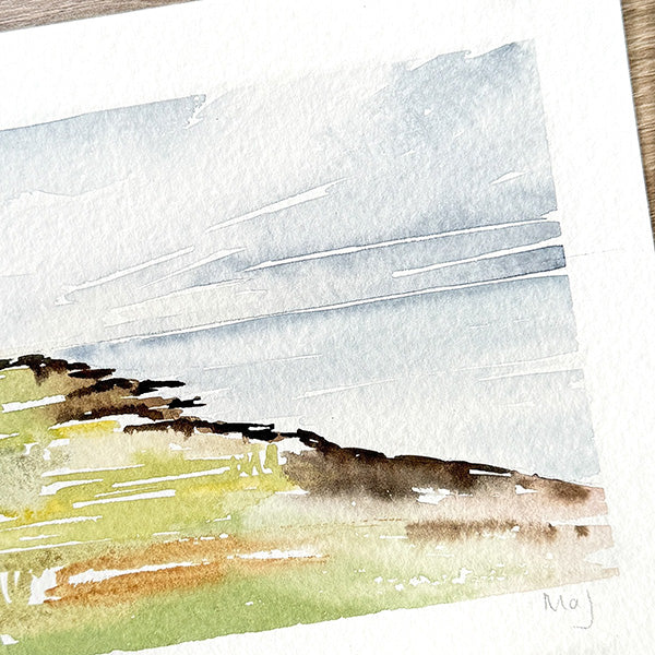 Aquarelle "Pointe du Talud"